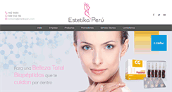 Desktop Screenshot of estetikaperu.com