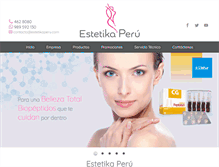 Tablet Screenshot of estetikaperu.com